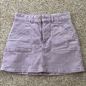 Purple curduory skirt